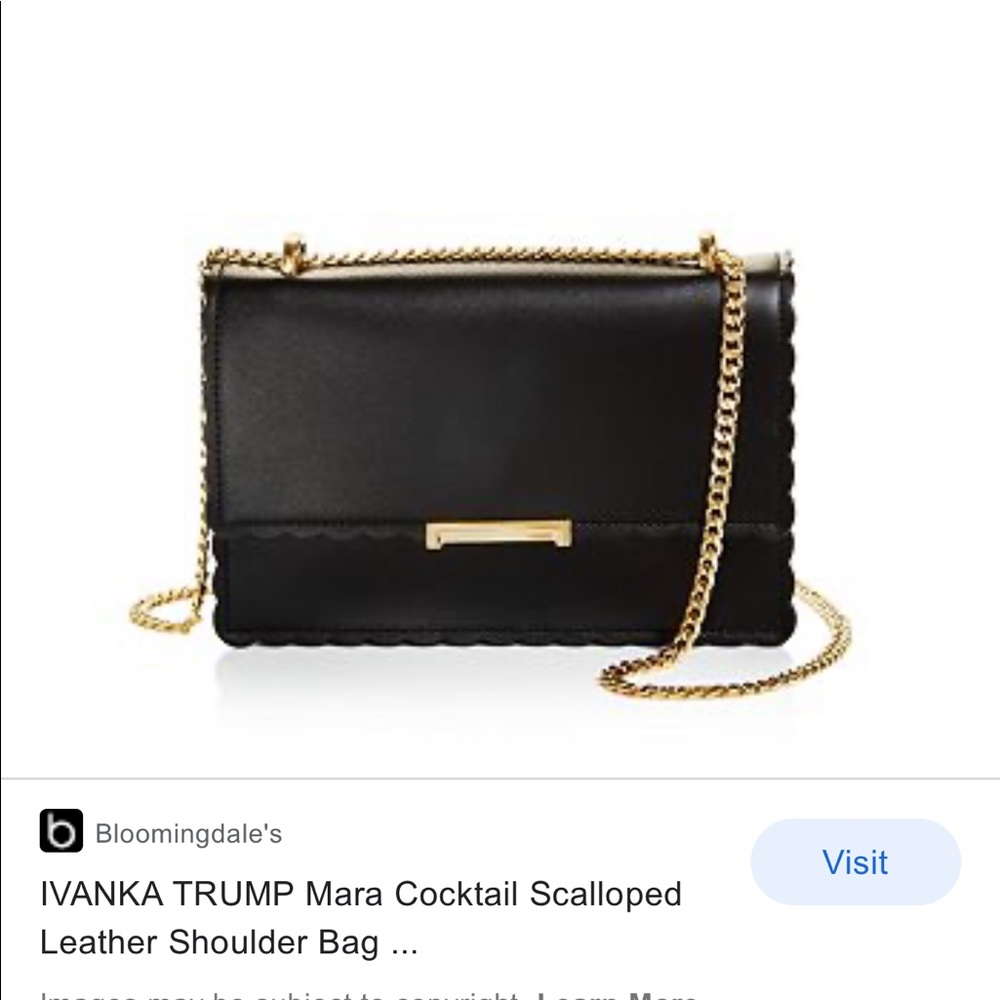 Ivanka Trump Mara Scalloped Chain Crossbody Bag